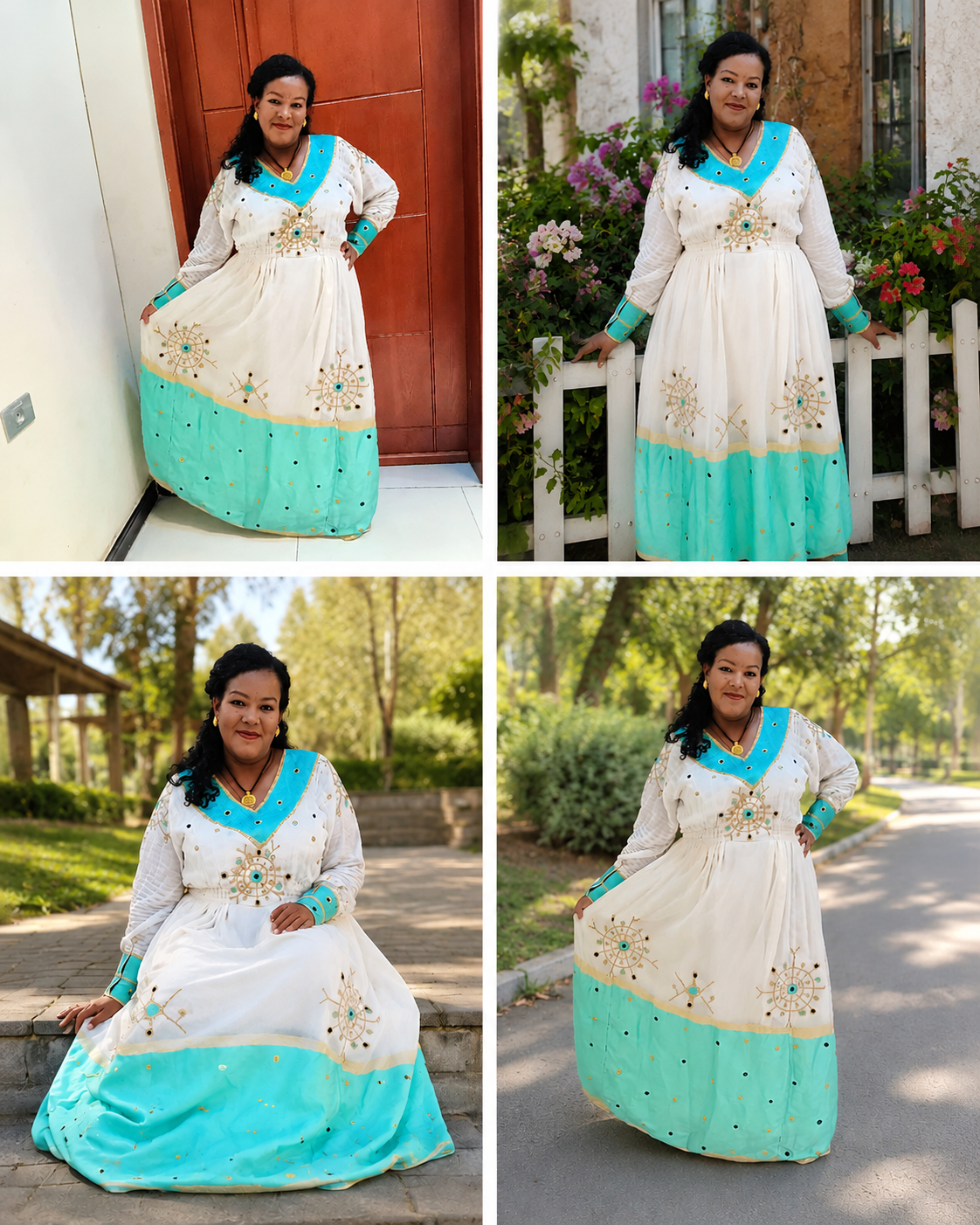 Habesha Kemis Zuria Tielf Ethiopian and Eretrean Traditional dress