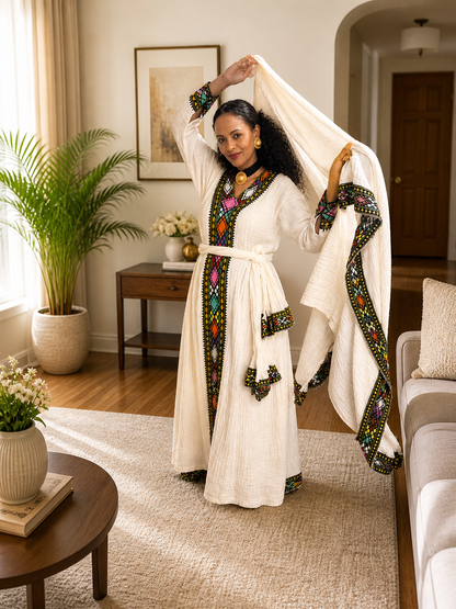 Axum Tielf Traditional - Habesha dress