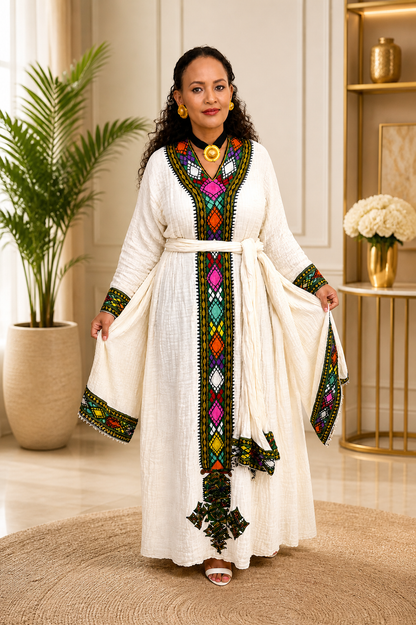 Axum Tielf Traditional - Habesha dress